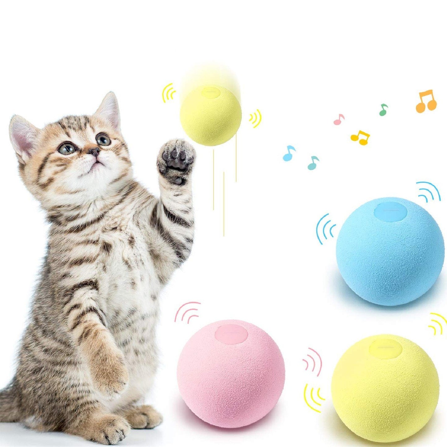 SmartBall™ - Balle intelligente d'apprentissage pour chat - La Chatillère