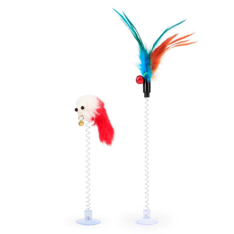 ToyStick™ - Bâton de plumes avec clochette | Chat - La Chatillère